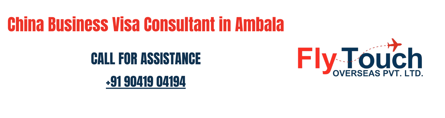 China business visa consultant in Ambala � Process, Documents & Fees