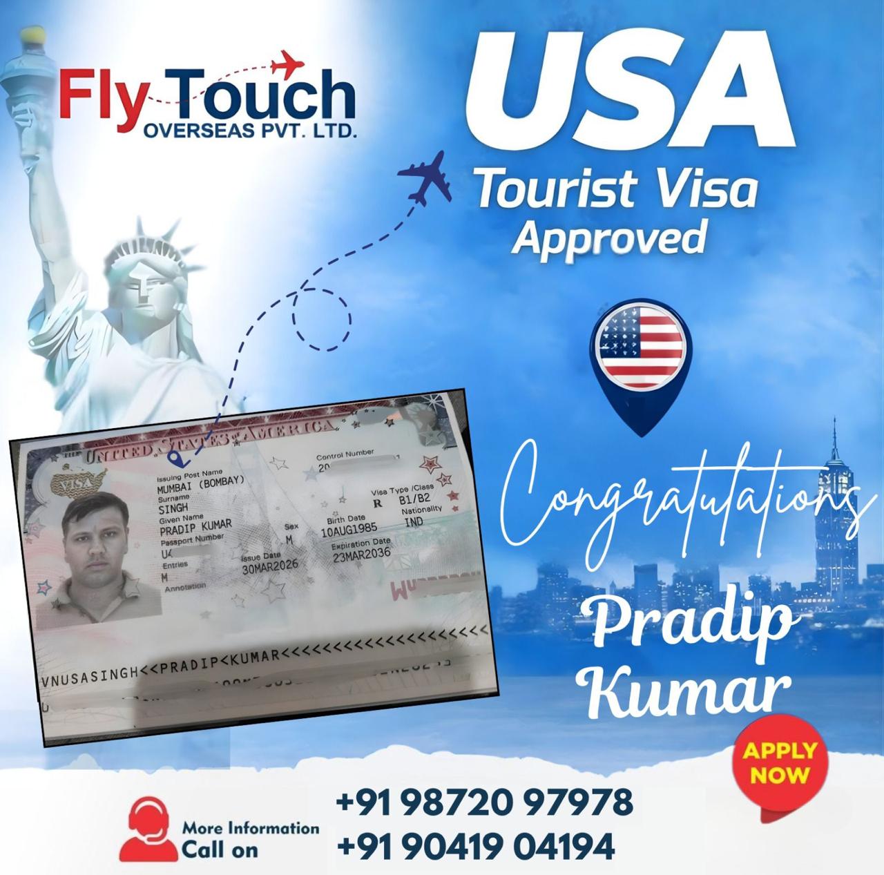 China Tourist Visa approved by FlyTouch Overseas
