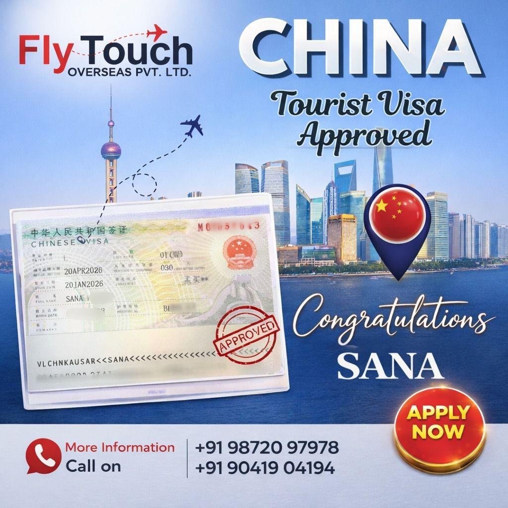 China Business Visa approved by FlyTouch Overseas